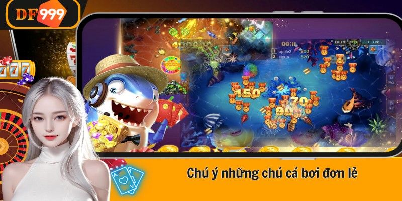 Chú ý những chú cá bơi đơn lẻ